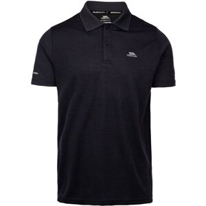 (M, Dark Flint Marl) Trespass Mens Mckay Active Polo Shirt (M, Dark Flint Marl) Trespass Mens Mckay Active Polo Shirt