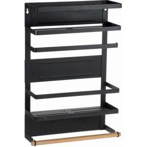 GreenZech (Black) Magnetic Refrigerator Hanger Rack Spice Holder Storage Shelf Kitchen Sto GreenZech (Black) Magnetic Refrigerator Hanger Rack Spice Holder Storage Shelf Kitchen Sto