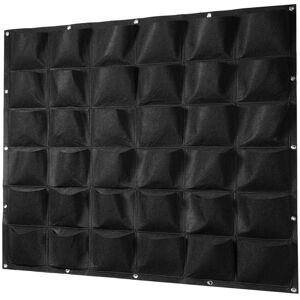 GreenZech (Black, Vertical) 18 Pockets Wall Hanging Planting Bags Garden Vertical Planter GreenZech (Black, Vertical) 18 Pockets Wall Hanging Planting Bags Garden Vertical Planter