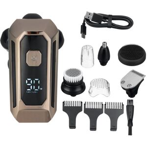 GreenZech (Grey) 5 IN 1 6D Rotary Electric Shaver USB Rechargeable Bald Head Shaver IPX7 W GreenZech (Grey) 5 IN 1 6D Rotary Electric Shaver USB Rechargeable Bald Head Shaver IPX7 W