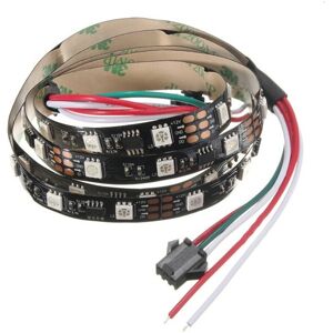 GreenZech (Black) 1M 9.6W DC 12V WS2811 48 SMD 5050 LED RGB Changeable Flexible Strip Ligh GreenZech (Black) 1M 9.6W DC 12V WS2811 48 SMD 5050 LED RGB Changeable Flexible Strip Ligh