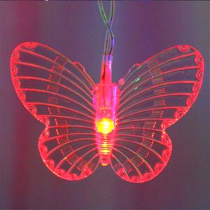 GreenZech (Red) 96 LED Butterfly String Curtain Lights Colorful Wedding Waterproof Lamp 8 GreenZech (Red) 96 LED Butterfly String Curtain Lights Colorful Wedding Waterproof Lamp 8