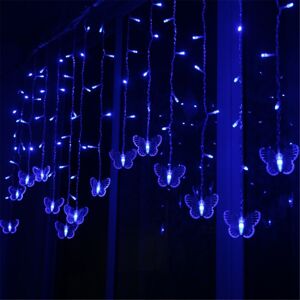GreenZech (Blue) 96 LED Butterfly String Curtain Lights Colorful Wedding Waterproof Lamp 8 GreenZech (Blue) 96 LED Butterfly String Curtain Lights Colorful Wedding Waterproof Lamp 8
