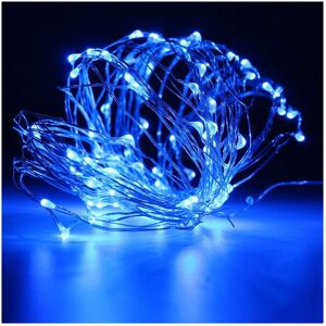 GreenZech (Blue) Battery Powered 10M 100LEDs Waterproof Silver Wire String Light For Weddi GreenZech (Blue) Battery Powered 10M 100LEDs Waterproof Silver Wire String Light For Weddi