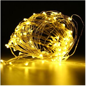 GreenZech (Warm White) Battery Powered 10M 100LEDs Waterproof Silver Wire String Light For GreenZech (Warm White) Battery Powered 10M 100LEDs Waterproof Silver Wire String Light For