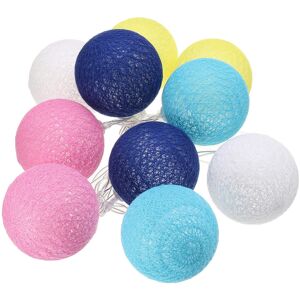 GreenZech (L) Battery Powered 10LED Cotton Ball String HoliDay Light Lamp for Wedding Vale GreenZech (L) Battery Powered 10LED Cotton Ball String HoliDay Light Lamp for Wedding Vale