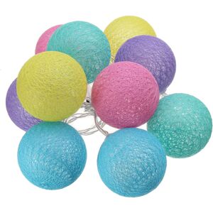 GreenZech (N) Battery Powered 10LED Cotton Ball String HoliDay Light Lamp for Wedding Vale GreenZech (N) Battery Powered 10LED Cotton Ball String HoliDay Light Lamp for Wedding Vale