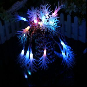 GreenZech (Colorful, US Standard) Gardening 10M 38LED String Light Seaweed Shape Holiday G GreenZech (Colorful, US Standard) Gardening 10M 38LED String Light Seaweed Shape Holiday G