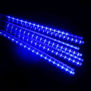 GreenZech (Blue, EU Plug) 30cm 2835 SMD 96LEDs Snowfall Meteor Shower Rain 4 Tubes String GreenZech (Blue, EU Plug) 30cm 2835 SMD 96LEDs Snowfall Meteor Shower Rain 4 Tubes String