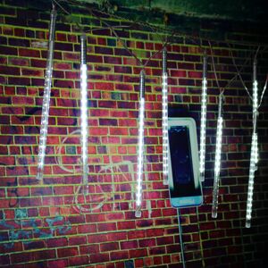 GreenZech (Pure White) 10 Tube 30CM LED Meteor Shower Rain Fall Outdoor Christmas Xmas Str GreenZech (Pure White) 10 Tube 30CM LED Meteor Shower Rain Fall Outdoor Christmas Xmas Str
