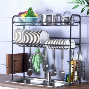 GreenZech (70cm) 60/70/80/90cm 304 Stainless Steel Rack Shelf Double Layers Storage for Ki GreenZech (70cm) 60/70/80/90cm 304 Stainless Steel Rack Shelf Double Layers Storage for Ki
