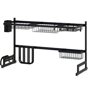 GreenZech (65cmx51.5cmx31.5cm(25.6'x20.28'x12.40')) Stainless Steel Shelf Dishes Drying Si GreenZech (65cmx51.5cmx31.5cm(25.6'x20.28'x12.40')) Stainless Steel Shelf Dishes Drying Si