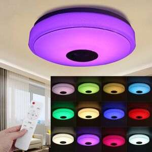 GreenZech 33CM 100W bluetooth WIFI LED Ceiling Light RGB Music Speaker Dimmable Lamp APP R GreenZech 33CM 100W bluetooth WIFI LED Ceiling Light RGB Music Speaker Dimmable Lamp APP R