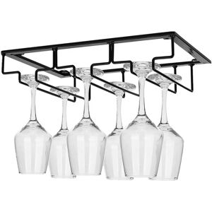 GreenZech (White, Type B) Wall Mount Glass Rack Holder Hanging Under Cabinet Hanger Iron S GreenZech (White, Type B) Wall Mount Glass Rack Holder Hanging Under Cabinet Hanger Iron S