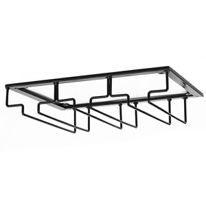 GreenZech (Black, Type D) Wall Mount Glass Rack Holder Hanging Under Cabinet Hanger Iron S GreenZech (Black, Type D) Wall Mount Glass Rack Holder Hanging Under Cabinet Hanger Iron S