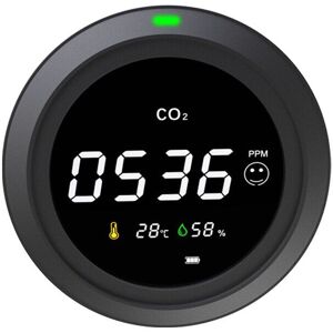 GreenZech Air Quality Pollution Detector Monitor Temperature & Humidity Display Sensor GreenZech Air Quality Pollution Detector Monitor Temperature & Humidity Display Sensor