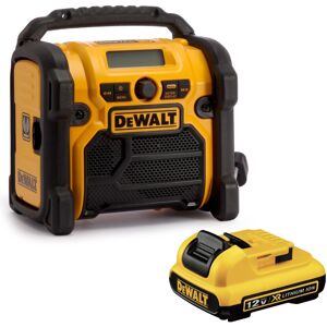Dewalt DCR020 240v XR Compact DAB Digital Jobsite Radio + 2.0ah Battery Dewalt DCR020 240v XR Compact DAB Digital Jobsite Radio + 2.0ah Battery