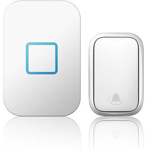 GreenZech (White, EU Plug) Home Wireless Self-powered Doorbell No Battery Required Button GreenZech (White, EU Plug) Home Wireless Self-powered Doorbell No Battery Required Button