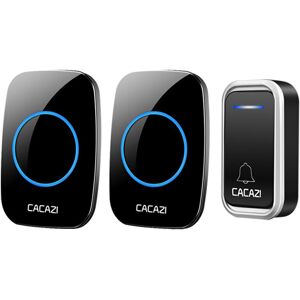 GreenZech (Black, US Plug) Self-powered Wireless Music Doorbell Waterproof No battery Call GreenZech (Black, US Plug) Self-powered Wireless Music Doorbell Waterproof No battery Call