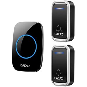 GreenZech (Black, US Plug) Wireless Waterproof Doorbell LED Light 300M Remote 2 Button 1 R GreenZech (Black, US Plug) Wireless Waterproof Doorbell LED Light 300M Remote 2 Button 1 R