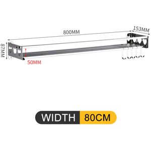 GreenZech (Type 4: 80CM Wide: 80×15.3×87cm) Kitchen Hanging Pot Pan Rack Wall Mount Storag GreenZech (Type 4: 80CM Wide: 80×15.3×87cm) Kitchen Hanging Pot Pan Rack Wall Mount Storag