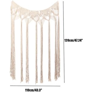 GreenZech (110 x 120cm) Bohemian Hand-woven Wall Hanging Tapestry Hollow Tassel Macrame Ha GreenZech (110 x 120cm) Bohemian Hand-woven Wall Hanging Tapestry Hollow Tassel Macrame Ha