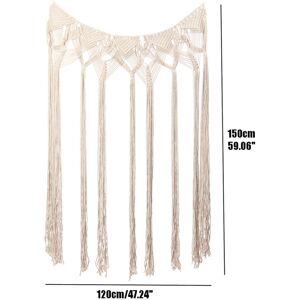 GreenZech (120 x 150cm) Bohemian Hand-woven Wall Hanging Tapestry Hollow Tassel Macrame Ha GreenZech (120 x 150cm) Bohemian Hand-woven Wall Hanging Tapestry Hollow Tassel Macrame Ha