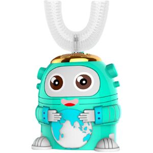 GreenZech (Green Astronaut 2-6Age) 360 U Shape Sonic Electric Toothbrush Kids Five Cleanin GreenZech (Green Astronaut 2-6Age) 360 U Shape Sonic Electric Toothbrush Kids Five Cleanin