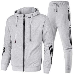 Unbranded (L, grey) Fashion Men's Hooded Sweater + Sports Pants Autumn And Winter Casual J Unbranded (L, grey) Fashion Men's Hooded Sweater + Sports Pants Autumn And Winter Casual J