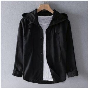 Unbranded (S, black) Men's Spring and Autumn Casual Shirt Large Size Hooded Shirt Sun Prot Unbranded (S, black) Men's Spring and Autumn Casual Shirt Large Size Hooded Shirt Sun Prot