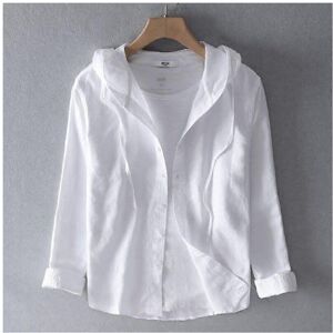 Unbranded (M, white) Men's Spring and Autumn Casual Shirt Large Size Hooded Shirt Sun Prot Unbranded (M, white) Men's Spring and Autumn Casual Shirt Large Size Hooded Shirt Sun Prot