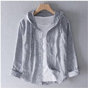 Unbranded (4XL, grey) Men's Spring and Autumn Casual Shirt Large Size Hooded Shirt Sun Pro Unbranded (4XL, grey) Men's Spring and Autumn Casual Shirt Large Size Hooded Shirt Sun Pro