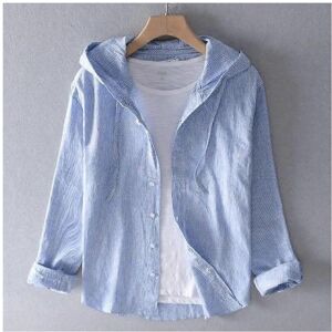 Unbranded (3XL, blue) Men's Spring and Autumn Casual Shirt Large Size Hooded Shirt Sun Pro Unbranded (3XL, blue) Men's Spring and Autumn Casual Shirt Large Size Hooded Shirt Sun Pro