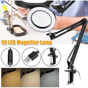 GreenZech 5X Magnifying Lamp Clamp Mount LED Magnifier Lamp Manicure Tattoo Beauty Light GreenZech 5X Magnifying Lamp Clamp Mount LED Magnifier Lamp Manicure Tattoo Beauty Light