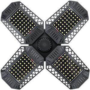 GreenZech (Black) E27/E26 80W LED Garage Light Bulb Deformable Ceiling Fixture Shop Worksh GreenZech (Black) E27/E26 80W LED Garage Light Bulb Deformable Ceiling Fixture Shop Worksh