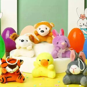 Unbranded (36pcs) 12/24/36pcs Prefilled Easter Eggs with Plush Animal Toys Colorful Basket Unbranded (36pcs) 12/24/36pcs Prefilled Easter Eggs with Plush Animal Toys Colorful Basket