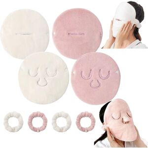 A Quarter Of Quarter Rainbow 4 Pack Reusable Face Towel Mask Cold Hot Compress Facial Steamer A Quarter Of Quarter Rainbow 4 Pack Reusable Face Towel Mask Cold Hot Compress Facial Steamer