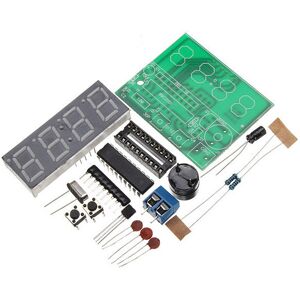 GreenZech C51 4 Bits Electronic Clock Electronic Production Suite DIY Kits GreenZech C51 4 Bits Electronic Clock Electronic Production Suite DIY Kits