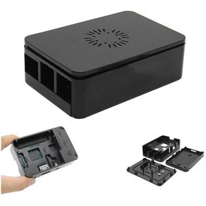 GreenZech (Black) ABS Enclosure Case Support Cooling Fan For Raspberry Pi Model 3B / 2B / GreenZech (Black) ABS Enclosure Case Support Cooling Fan For Raspberry Pi Model 3B / 2B /