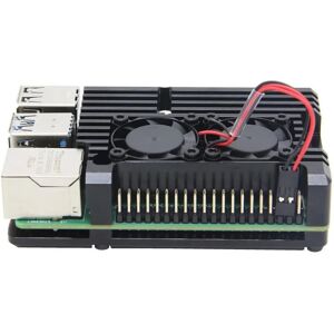 GreenZech Armor Aluminum Alloy Case Protective Shell Metal Enclosure with Dual Fan for Ras GreenZech Armor Aluminum Alloy Case Protective Shell Metal Enclosure with Dual Fan for Ras