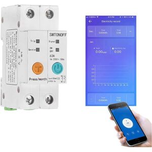 GreenZech (1) WIFI Metering Switch Smart Leakage Switch Current Voltage Power Data Acquisi GreenZech (1) WIFI Metering Switch Smart Leakage Switch Current Voltage Power Data Acquisi