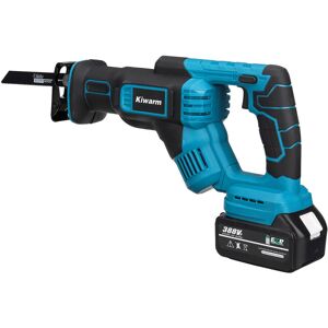 GreenZech (Light Blue, One Battery US Plug) 388VF Reciprocating Saw Wood Sawing Tool with GreenZech (Light Blue, One Battery US Plug) 388VF Reciprocating Saw Wood Sawing Tool with