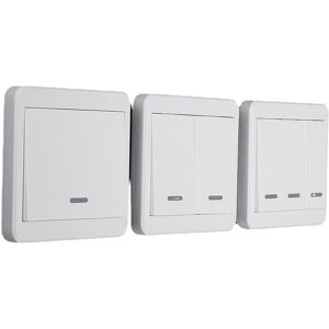 GreenZech (1 Way) 1/2/3 Way Push Button Switch Remote Control Switch 86 Wall Panel 315MHz GreenZech (1 Way) 1/2/3 Way Push Button Switch Remote Control Switch 86 Wall Panel 315MHz