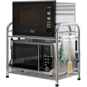 GreenZech (60cm) 50/55/60m Double Layers Stainless Steel Rack Shelf Double Layers Storage GreenZech (60cm) 50/55/60m Double Layers Stainless Steel Rack Shelf Double Layers Storage