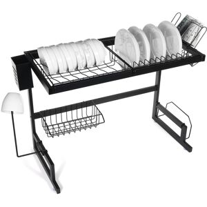 GreenZech (65CM) 65/85cm Dish Drain Rack Kitchen Sink Dish Drying Shelf Tableware Cup Bowl GreenZech (65CM) 65/85cm Dish Drain Rack Kitchen Sink Dish Drying Shelf Tableware Cup Bowl