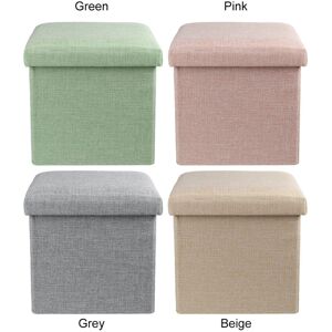 GreenZech (Beige) Multifunctional Foldable Cotton Storage Stool Bench Box Small Sofa Minim GreenZech (Beige) Multifunctional Foldable Cotton Storage Stool Bench Box Small Sofa Minim