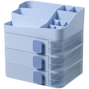 GreenZech (Blue, 3 Layer) Free Combination Cosmetic Bag Stacking Storage Box Dressing Tabl GreenZech (Blue, 3 Layer) Free Combination Cosmetic Bag Stacking Storage Box Dressing Tabl