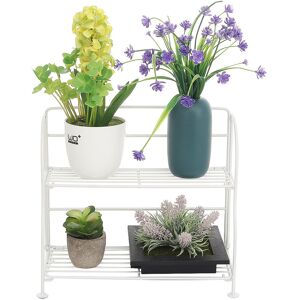 GreenZech (White) 2 Tier Folding Spice Storage Rack Seasoning FlowerShelf Holder Kitchen B GreenZech (White) 2 Tier Folding Spice Storage Rack Seasoning FlowerShelf Holder Kitchen B