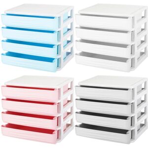 GreenZech (Gray) 1/2/3/4 Tiers Multilayer Drawer Type Makeup Box Cosmetic Makeup Box Deskt GreenZech (Gray) 1/2/3/4 Tiers Multilayer Drawer Type Makeup Box Cosmetic Makeup Box Deskt