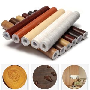 GreenZech (Grey) 10M Self Adhesive PVC Wall Wood Grain Mural Decal Wall Paper Film Sticker GreenZech (Grey) 10M Self Adhesive PVC Wall Wood Grain Mural Decal Wall Paper Film Sticker